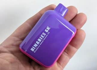Binaries 6K disposable vape hand check image