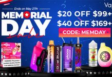 Memorial Day Vape Sale – Starts NOW! memorial vape sale