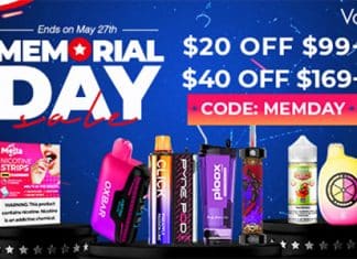 memorial vape sale
