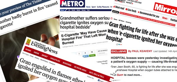 No Smoke Without Fire E Cig Explodes In Manchester Report