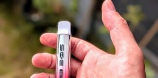 SKE 600 Pro Review: Additional Reusable Crystal Bar! ske 600 pro in hand