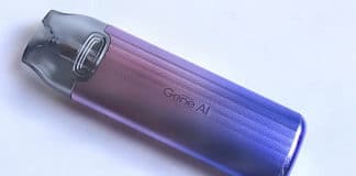 Voopoo VMate Infinity purple device